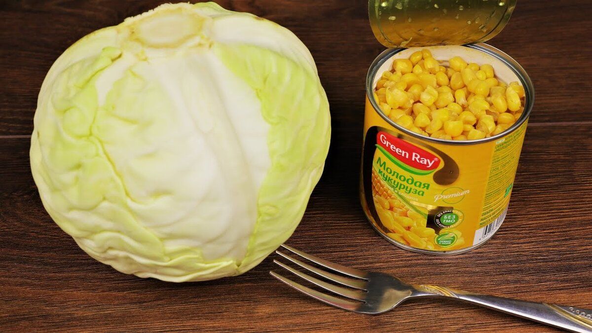 Салат с ветчиной и кукурузой, который полюбится всем