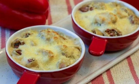 Непревзойденные ленивые пельмени в сливочном соусе с сыром