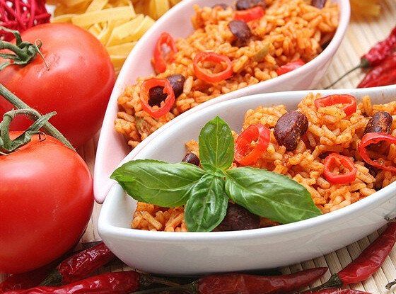 Рис по-мексикански с фасолью
