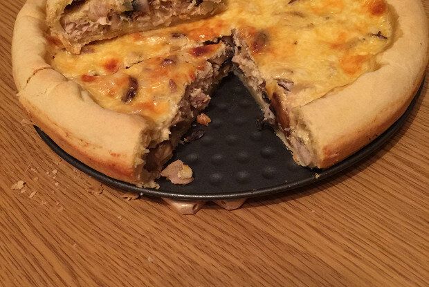 Как приготовить аппетитный пирог с курицей и грибами