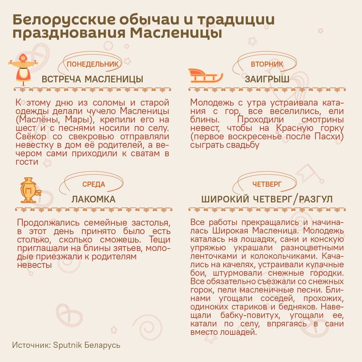 Масленица: неделя блинов и праздничных развлечений