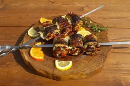 Необычный шашлык из скумбрии, который удивит ваших гостей