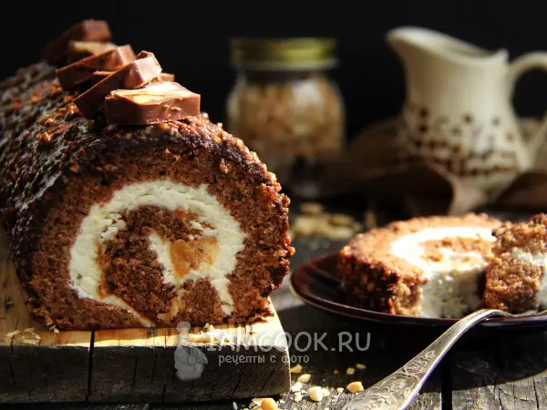 Сникерс в новом облике: идеальный рулет для вашего праздника