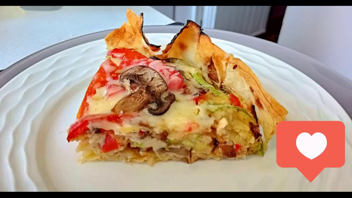 Нежный омлет с овощами в лаваше: просто и вкусно!