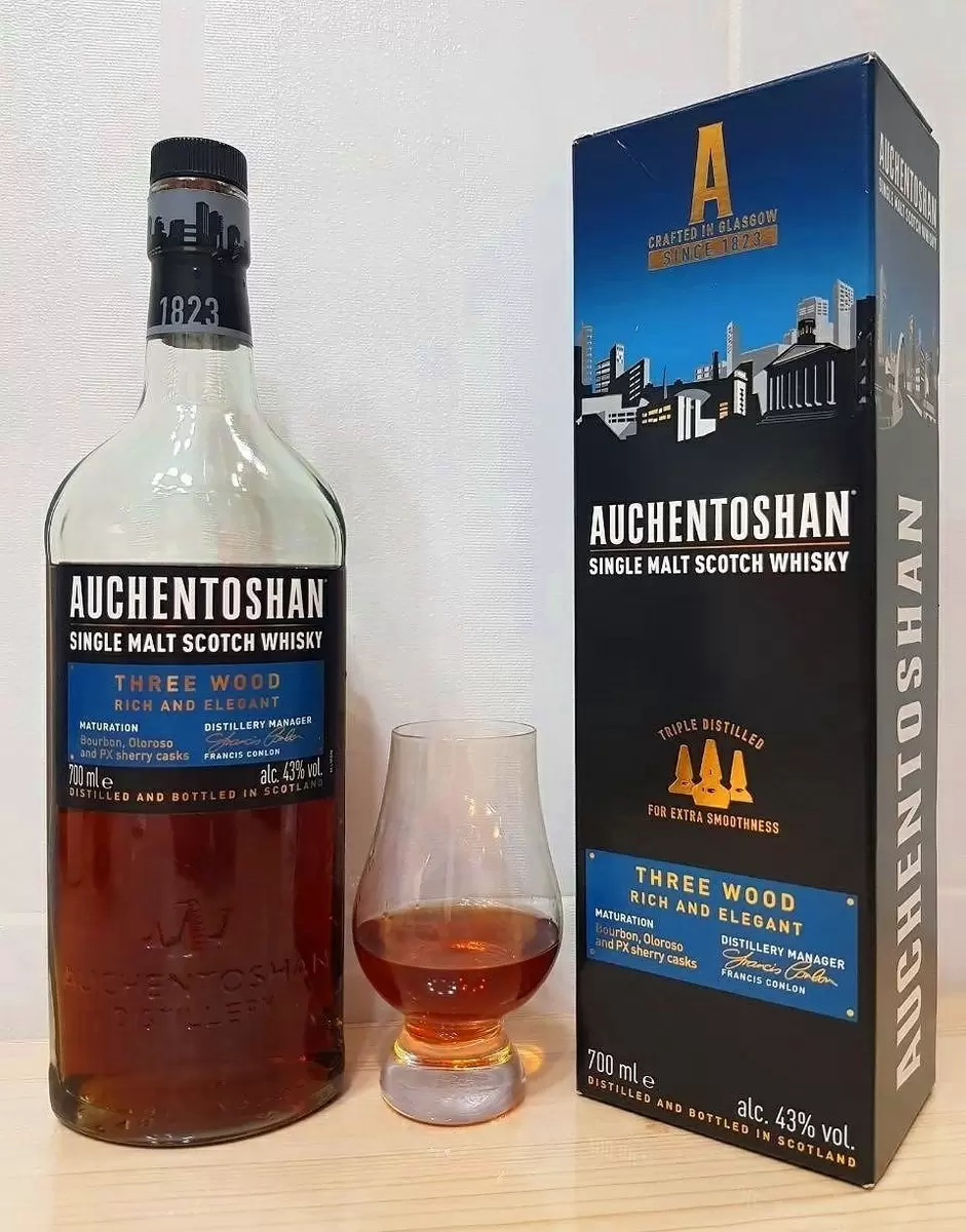 Auchentoshan Three Wood: уникальный шотландский виски с хересным характером