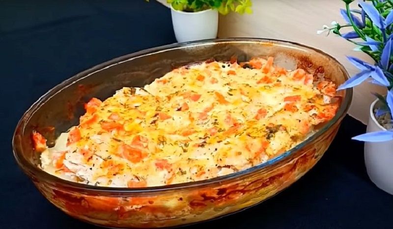 Запеканка из курицы или индейки с йогуртовым маринадом